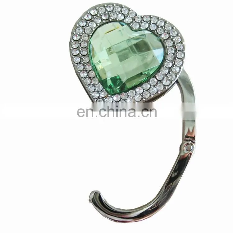 Custom foldable table bag hook hunger for ladies hand bag purse
