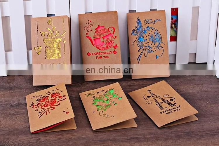 new design happy birthday handmade greeting card with rose flower birthday greeting card