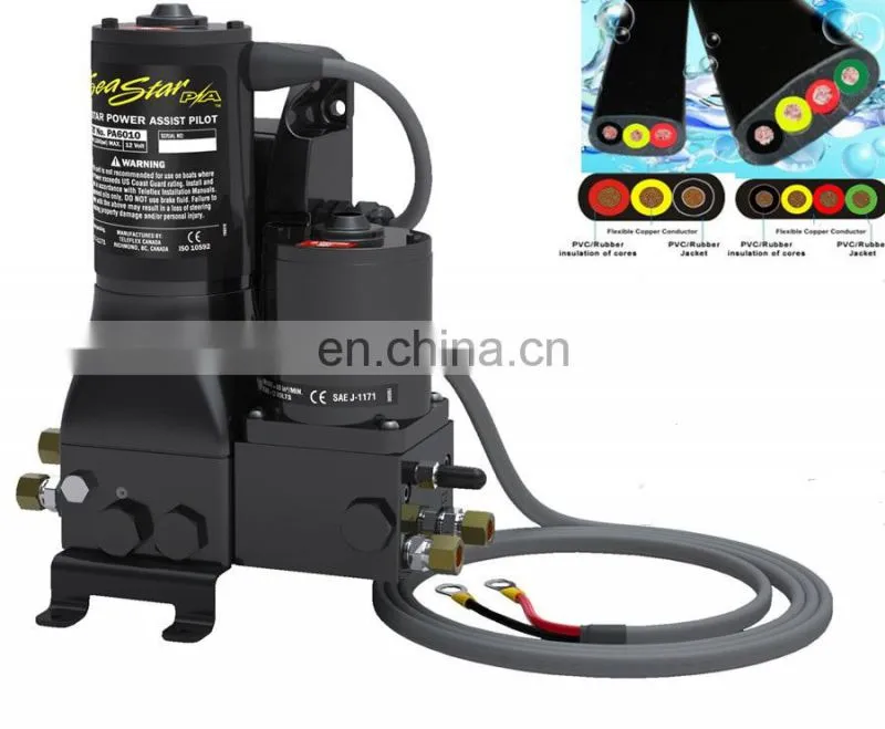 Water resistant Flat PVC/RUBBER 3/4 Core submersible pump CABLE price