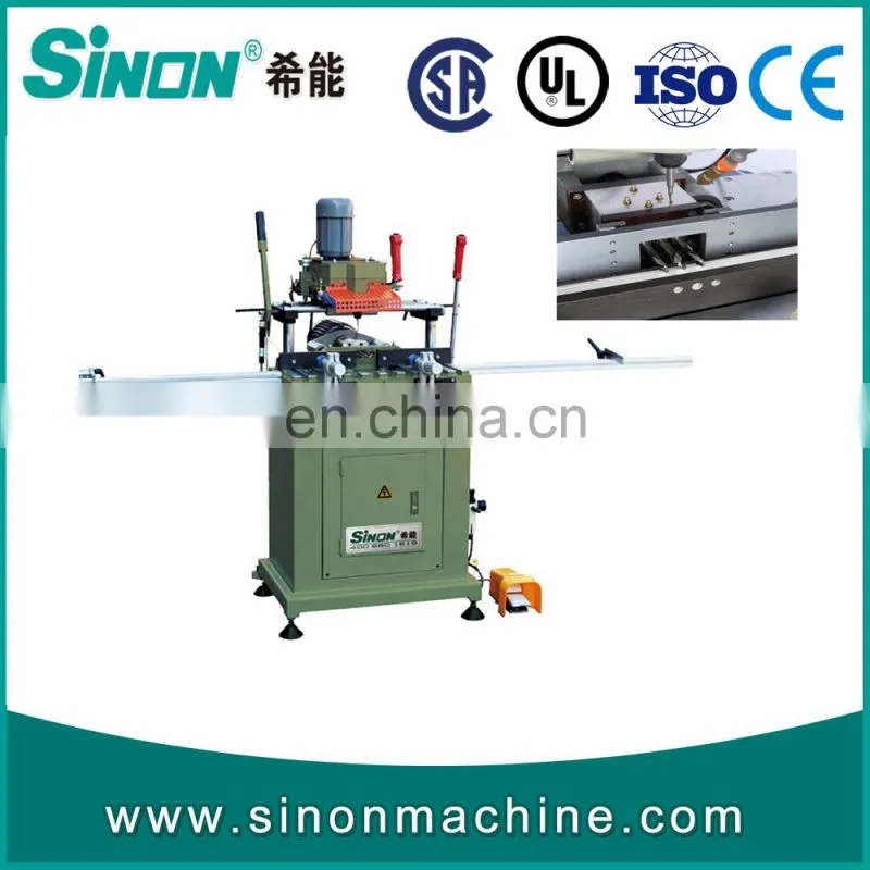 PVC Window Door Fabrication Two Head Water Slot Milling Machine
