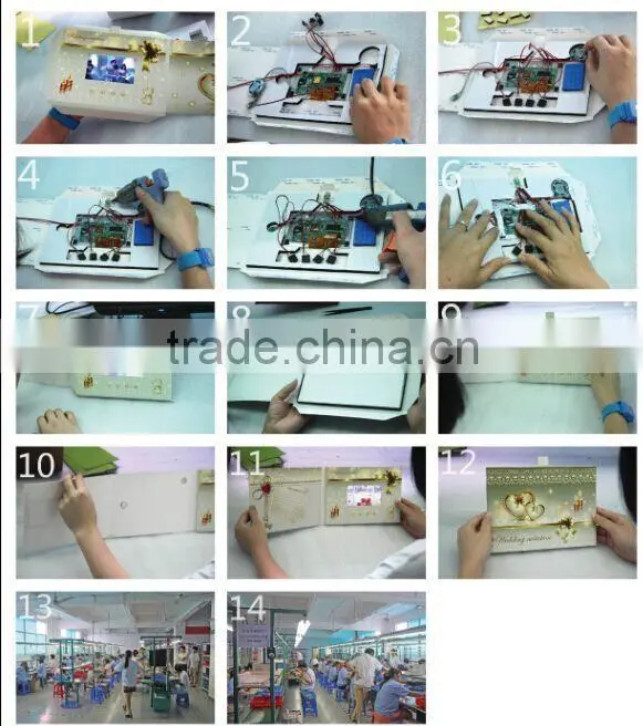 Display LCD video greeting card