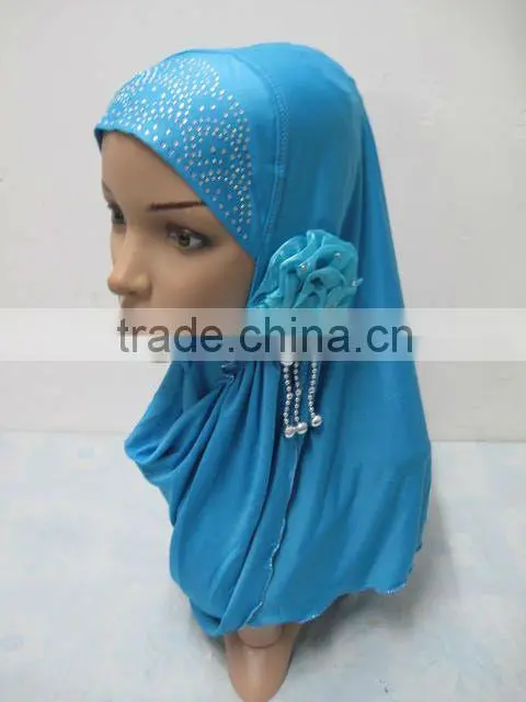 A529 New Arrival Islamic Scarves Women Muslim One Piece Hijab Flower hijab