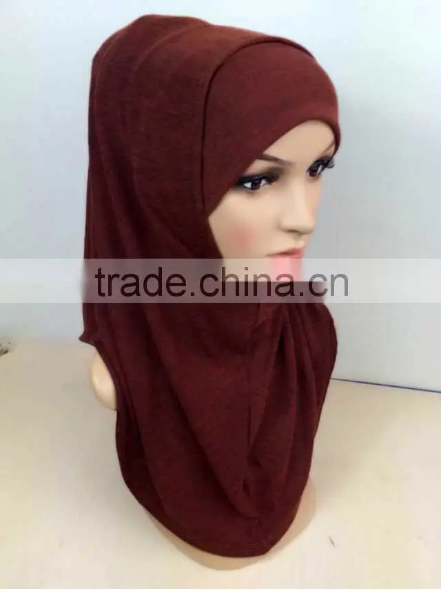 HOT 2015 cashmere ISLAMIC HEADSCARF;two piece MUSLIM HIJAB