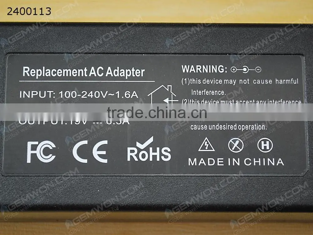 High Copy Laptop AC Power adapter for TOSHIBA 19V 6.3A 6.3*3.0mm 120W