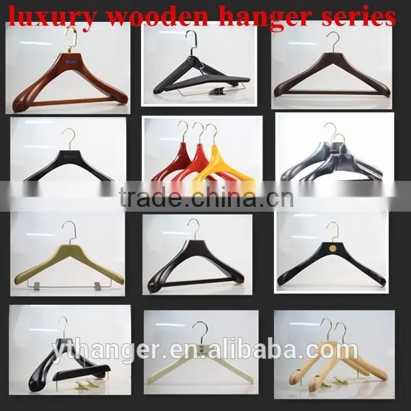 luxury wooden clothes hanger customize high-end hanger