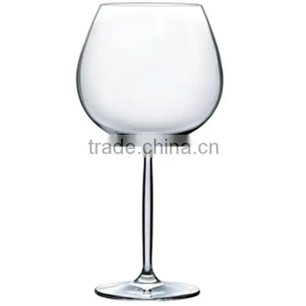 Handmade mouth blown transparent big wine glass bottle