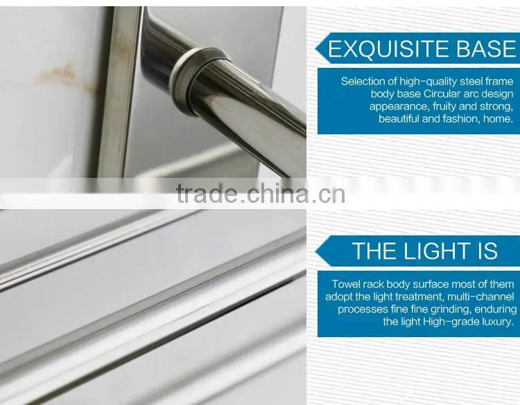 Bathrrom accessories Stainless Steel china bathroom hotel style towel racks.
