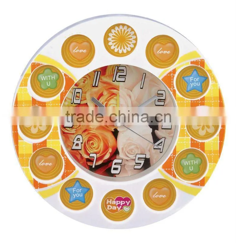 heart shape wall clock