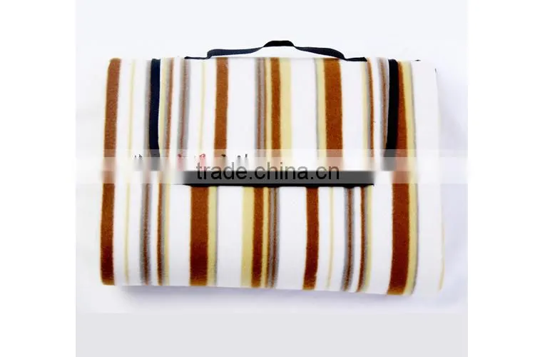 Polyester Fleece Custom Foldable Picnic Blanket