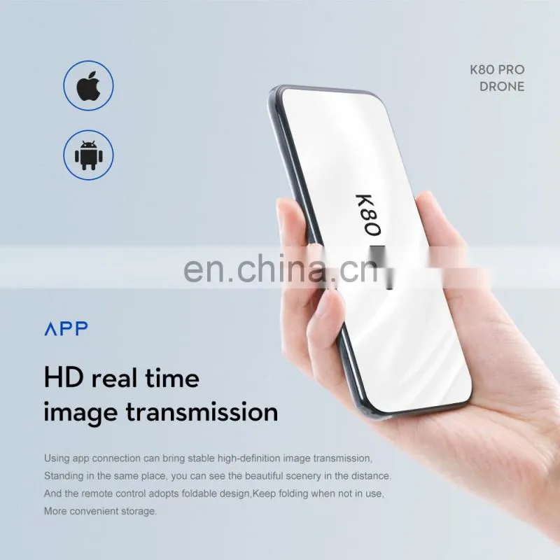 Wholesale K80 Pro Max 360 Degrees Obstacle Avoidance 8K HD Dual Camera 5G WIFI FPV Foldable RC Quadcopter Kid Toy Drones