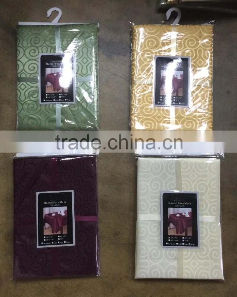 New Style Popular Color Fabric Painting Designs on Table Cloth