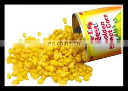 Automatic sweet canned corn processing production line