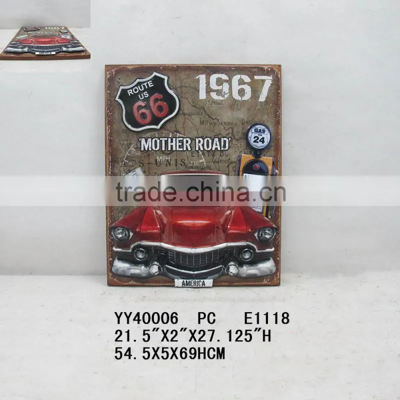 new design metal car 3D look wall arts, vintage wall decor