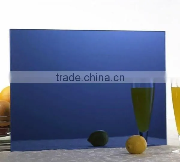 Hot sale China manufacturer blue mirror glass with good price
