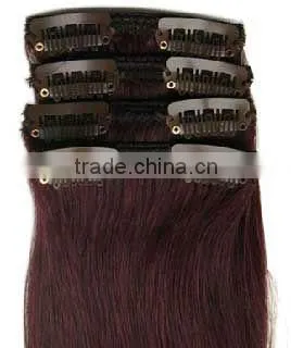 100% remy clip hair extension