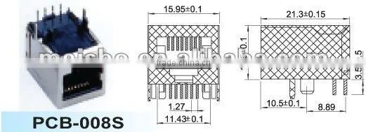Multipurpose rj45 male connector