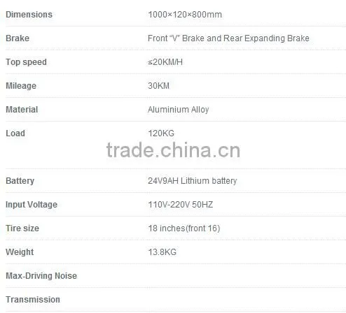 2016 New Folding Lithium Electric Bicycle