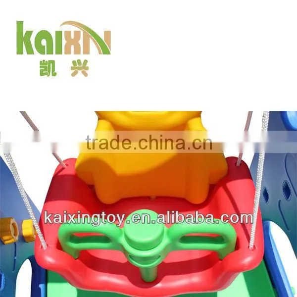 Kid Toy Outdoor Plastic Slide And Swing