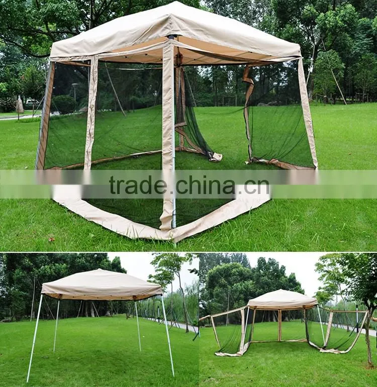 Summer Outdoor Folding Breathable Waterproof Metal Frame Pop Up Outdoor Canopy