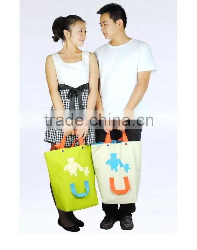 Fancy foldable girls supermarket bag