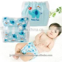made in Japan products high quality cloth diaper cover baby for boys elephant pattern nappies wholesale for hot selling item