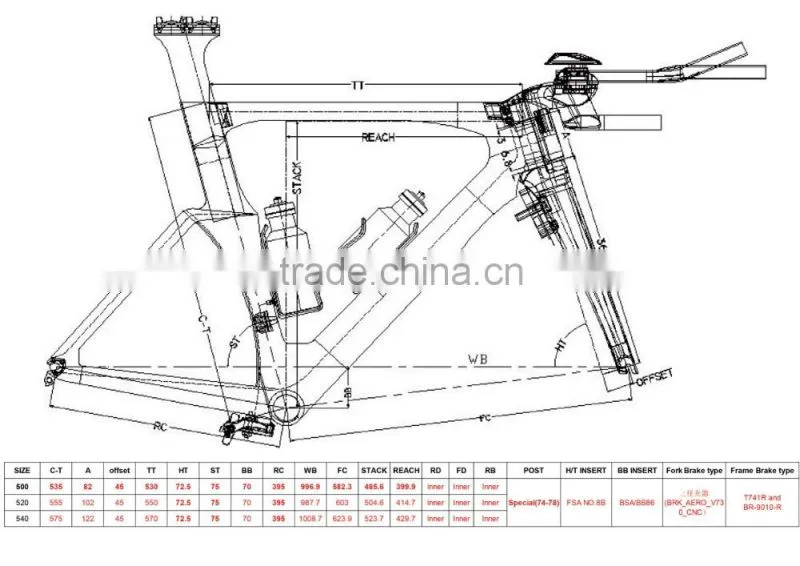 2016 new carbon complete Triathlon bicycle TT frame TT01 time trial bike