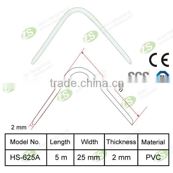 HS-625A hospital plastic pvc pallet wall corner protector