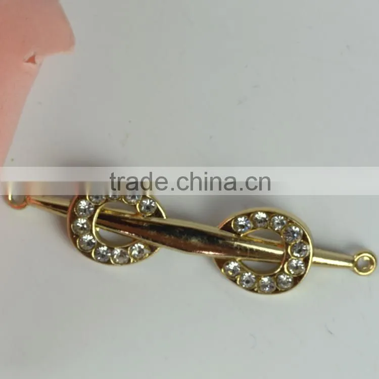 Rhinestone bikni chain connector for bikini