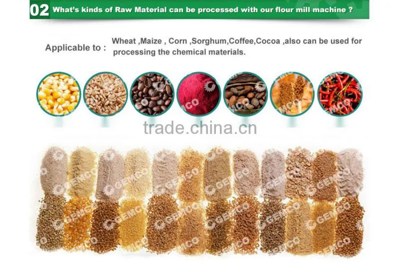 100 TON/24H Wheat Flour Milling Machine For Sale