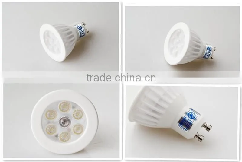 6W ceramic cob dimmalble gu10 led spotlight 3 years warranty ,nichia led,CE ROHS SAA approved