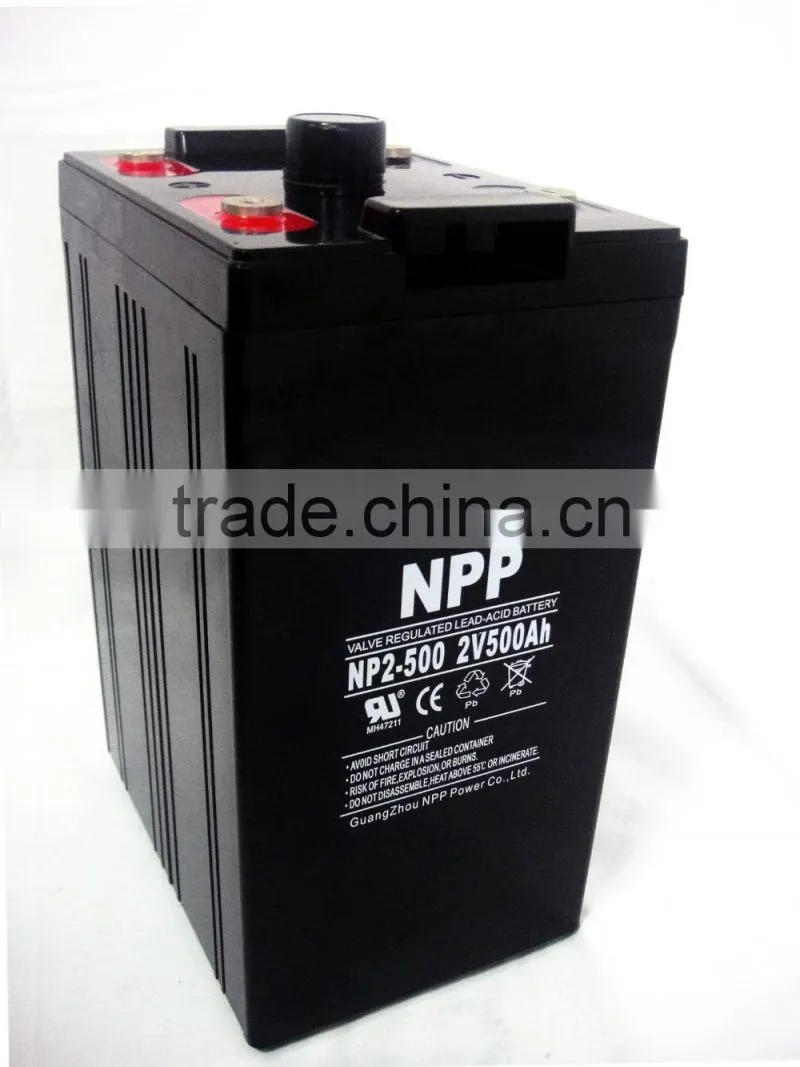 2v500ah solar battery with Solar Panel/sunlight