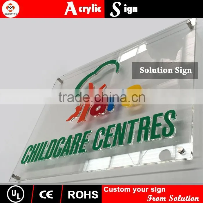 3D high quality plastic sign letter