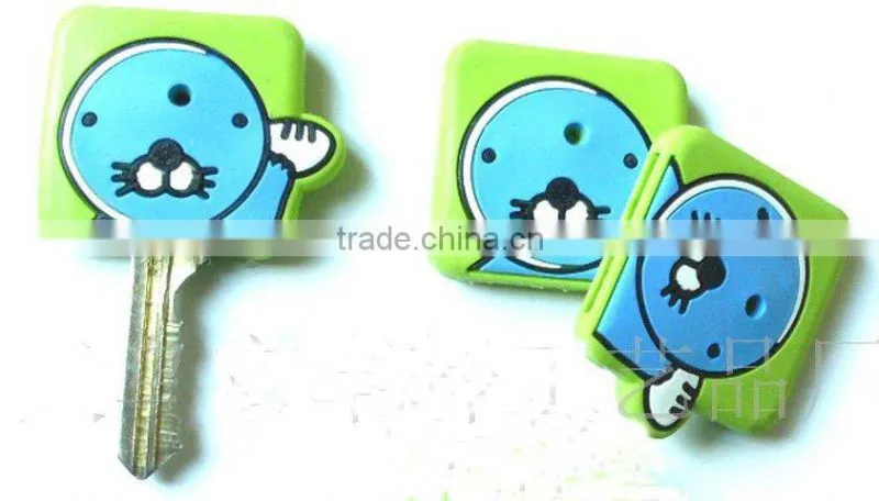 Popular soft pvc cartoon key cap