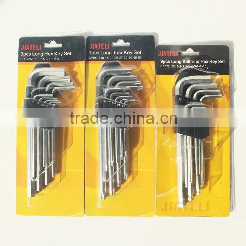 9pcs Long Tor Key Set, Allen Key Set