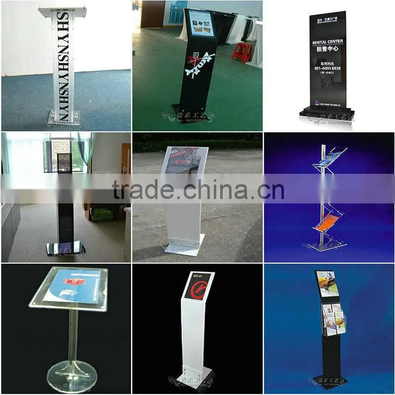 Wholesale - Clear Acrylic Display Stand With Sign Holder ,black acrylic display stand