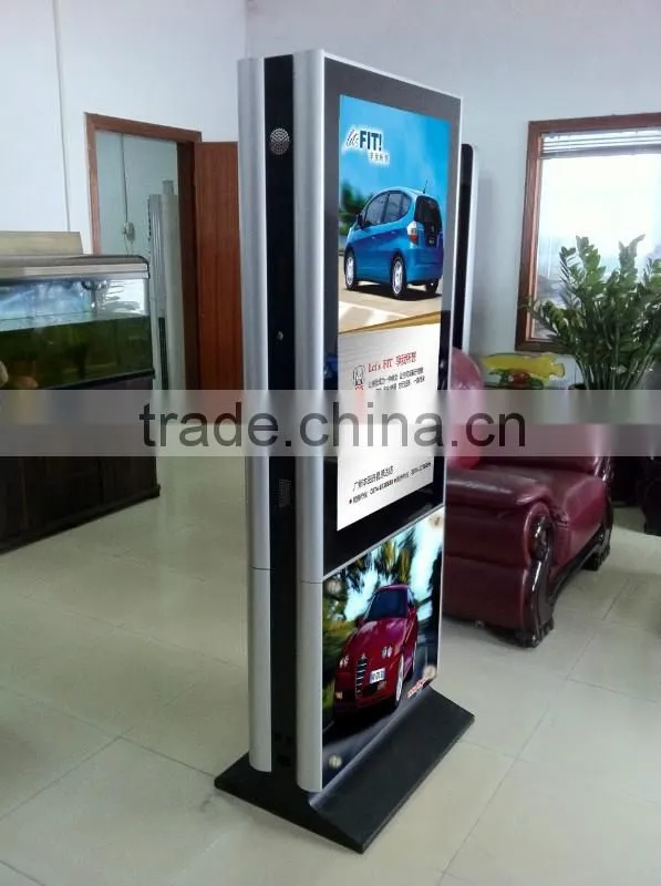 55 inch double sides Floor stand touch screen display LCD advertising player
