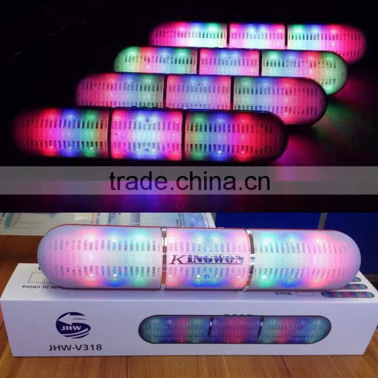 2015 new bluetooth speaker portable bluetooth speaker with led light