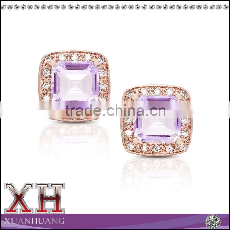 Guangzhou Factory Wholesale Sterling Silver Blue Topaz Jewelry Earring and Necklace Set