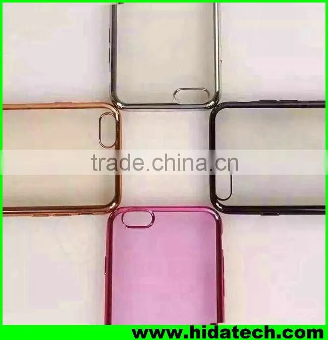 Bling colorful electroplating mobile phone cases for iphone 6 plus chrome case