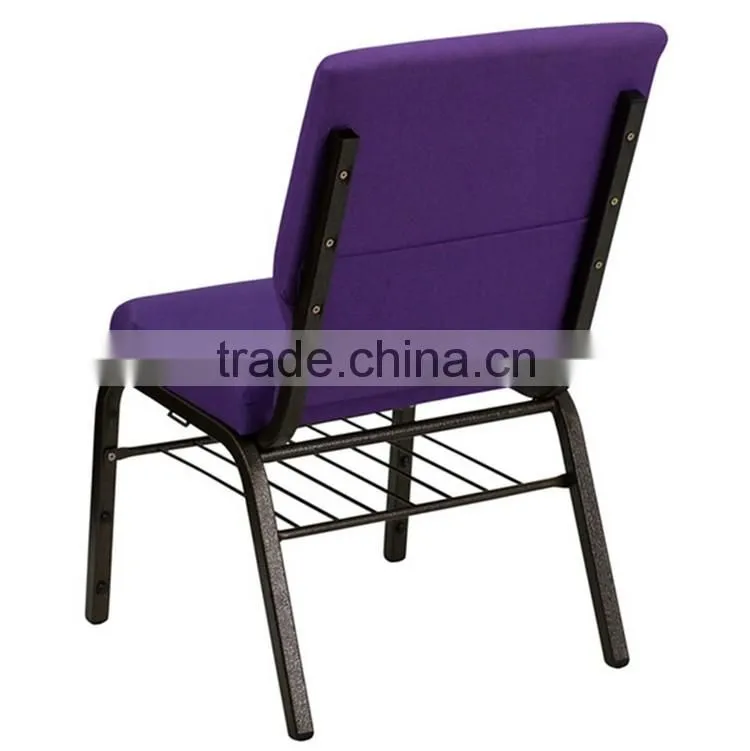 Connected Purple church chairs for conference chairs for public seating