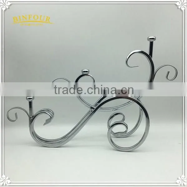 silver chrome candlestick metal wedding decoration candle holder