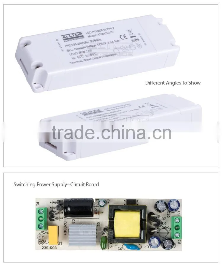 High efficiency 1250mA 30w led driver constant voltage