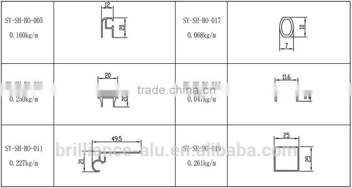 high quality and new design aluminum mirror frames