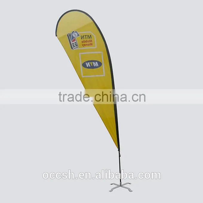 Advertising Feather Teardrop Flag Stand Banner Beach Flag