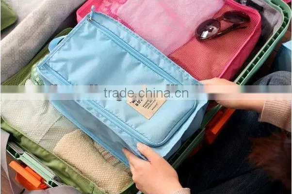 Foldable shoes bag and box in luggage for travelling