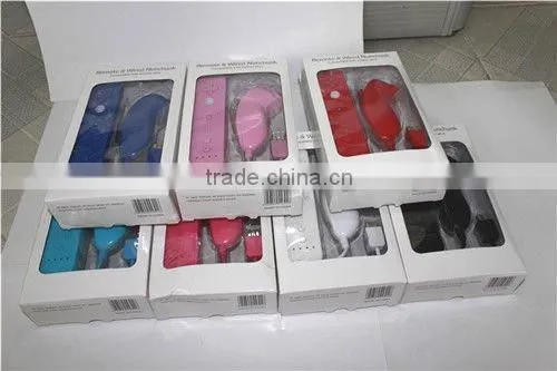 For Wii Nunchuk and Remote combo for wii controller-seven colors,accept OEM