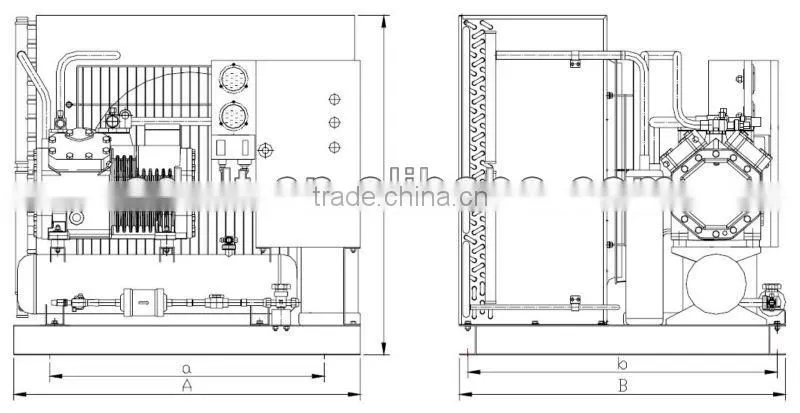 Refrigeration Cold Room Condensing Unit with Low Noise (FNS Series)