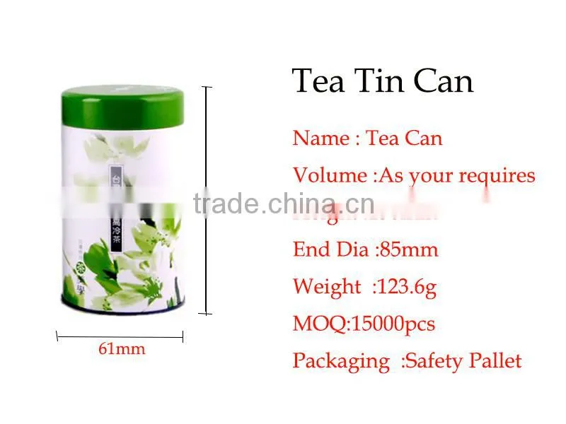 Adorable design and reliable tea cans with airtight internal lid, made in Japan