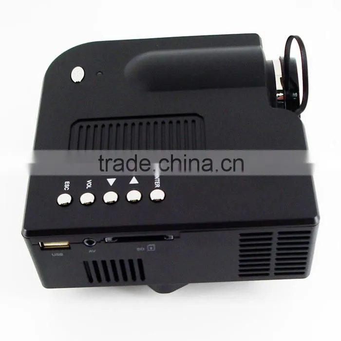 winait 60" Portable Mini HD LED Projector Cinema Theater, Support PC Laptop VGA input