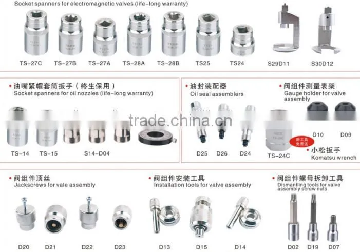 2016 new common rail injector disassemble tools kit 37 kits